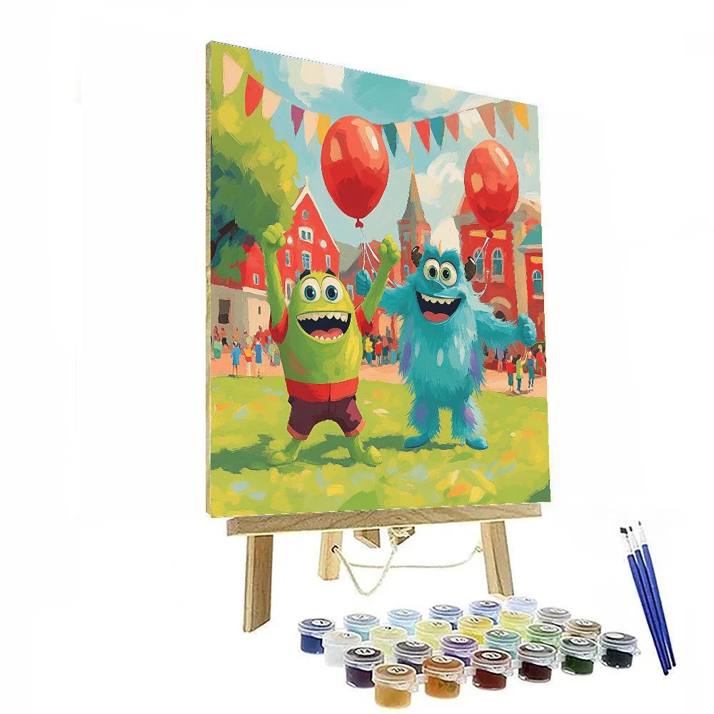 Sully And Mike’s Monster University Day Disney Inspired painting number kit