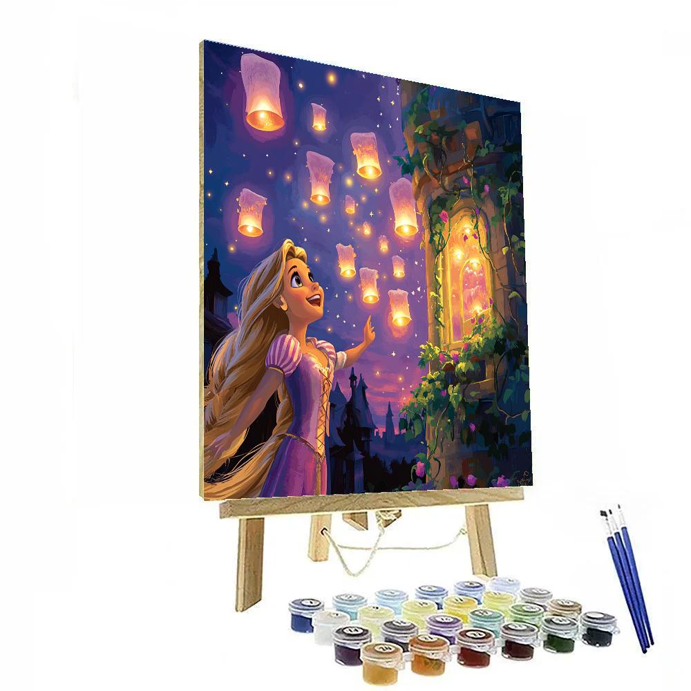 Rapunzel’s Tower Lantern Surprise Disney Inspired Paint by numbers kits