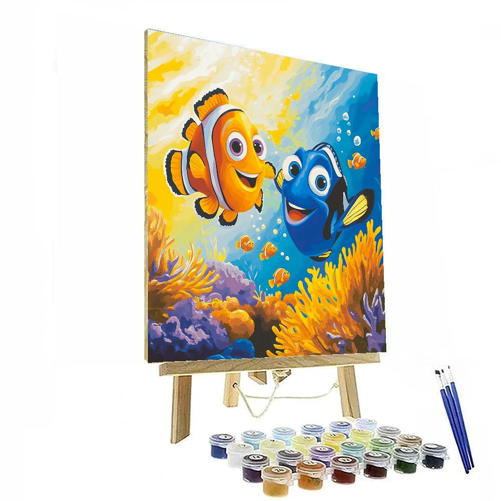 Dory And Nemo’s Underwater Treasure Hunt Disney Inspired paint by color