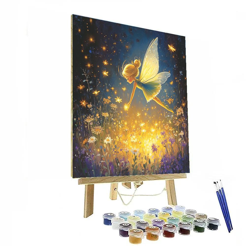 Tinker Bell’s Twilight Meadow Disney Inspired Paint by numbers art