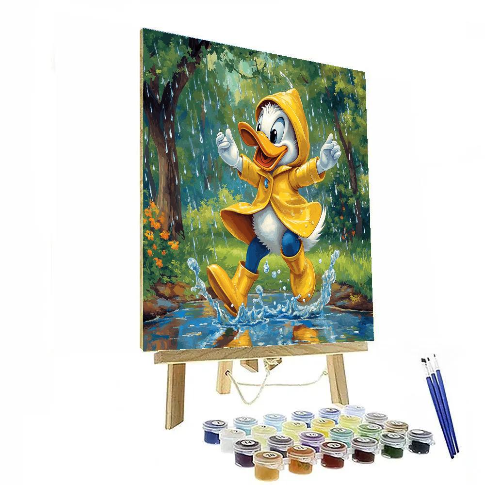Donald Duck’s Rainy Day Fun Disney Inspired painting number kit
