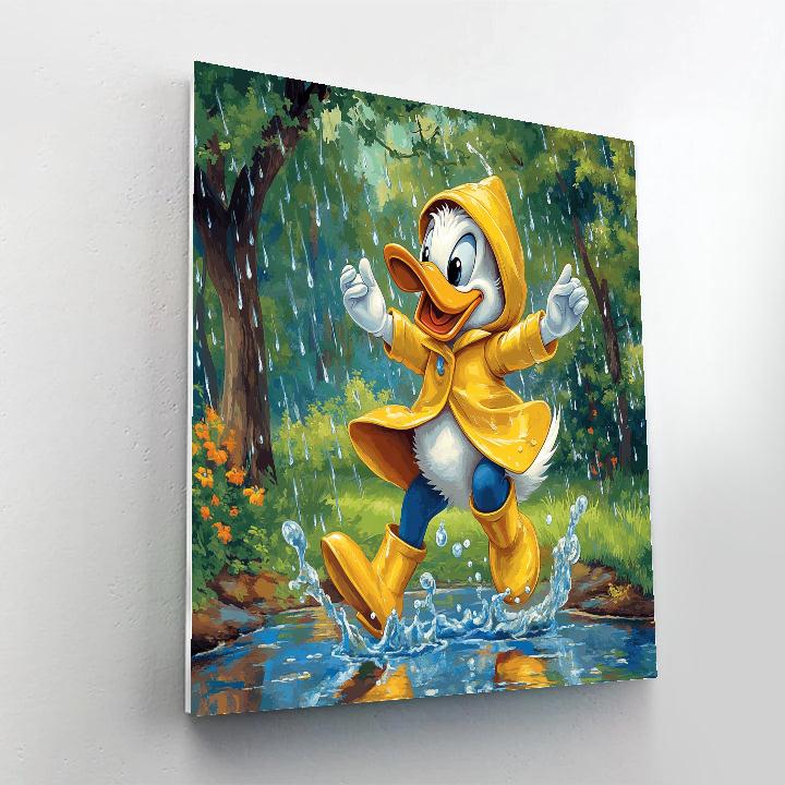 Donald Duck’s Rainy Day Fun Disney Inspired painting number kit