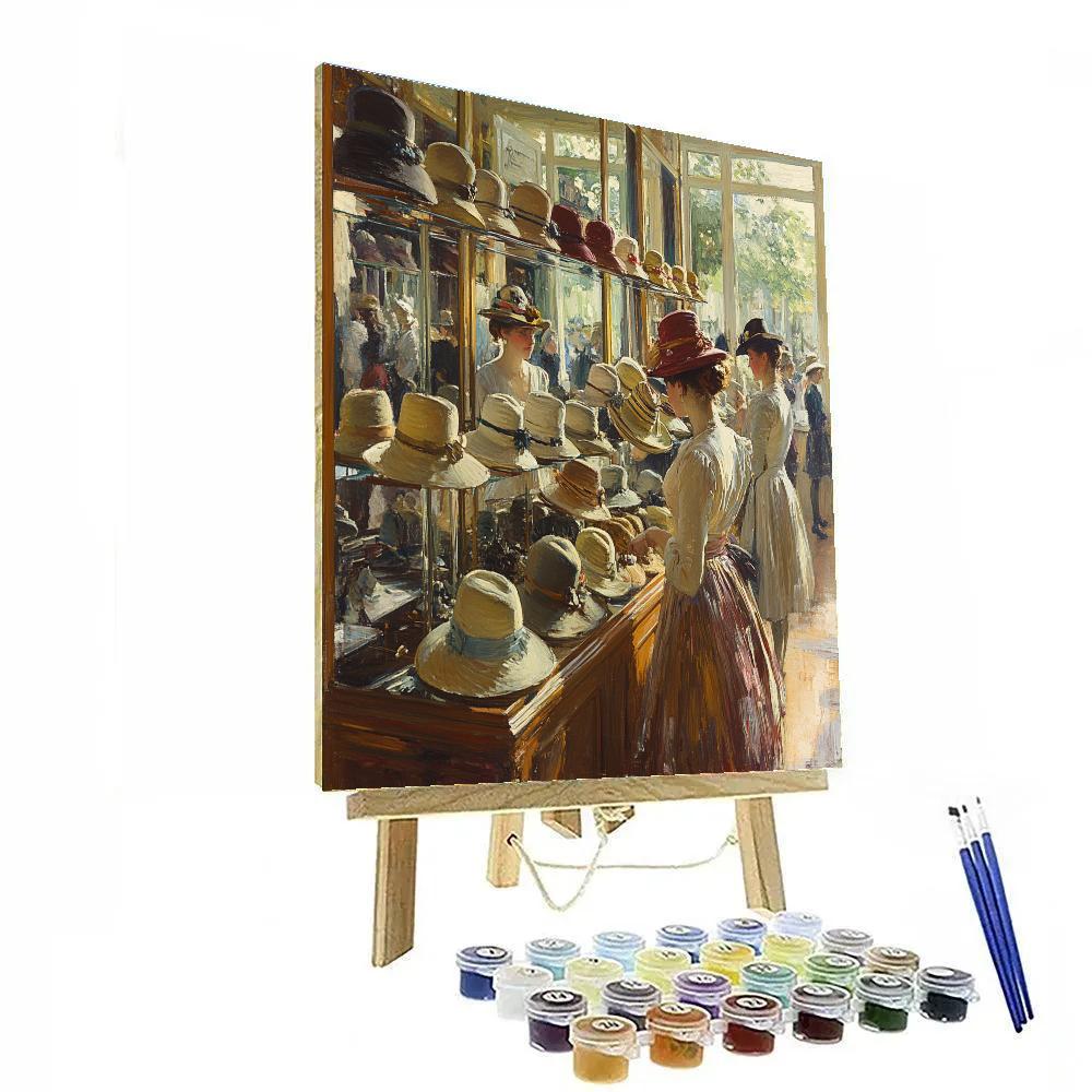 Degas Inspired Women At Millinery Shop paint by number