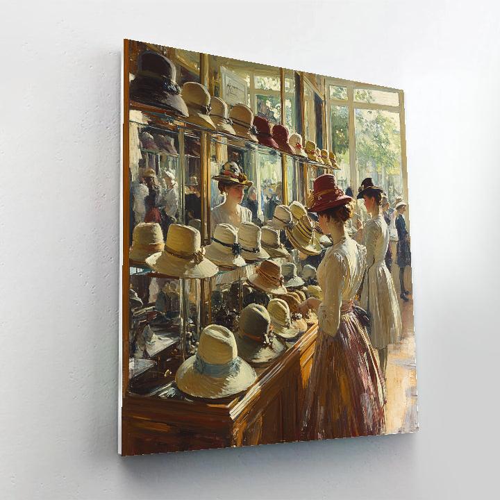 Degas Inspired Women At Millinery Shop paint by number