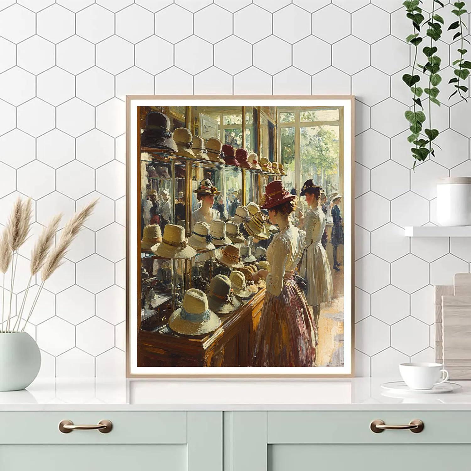 Degas Inspired Women At Millinery Shop paint by number
