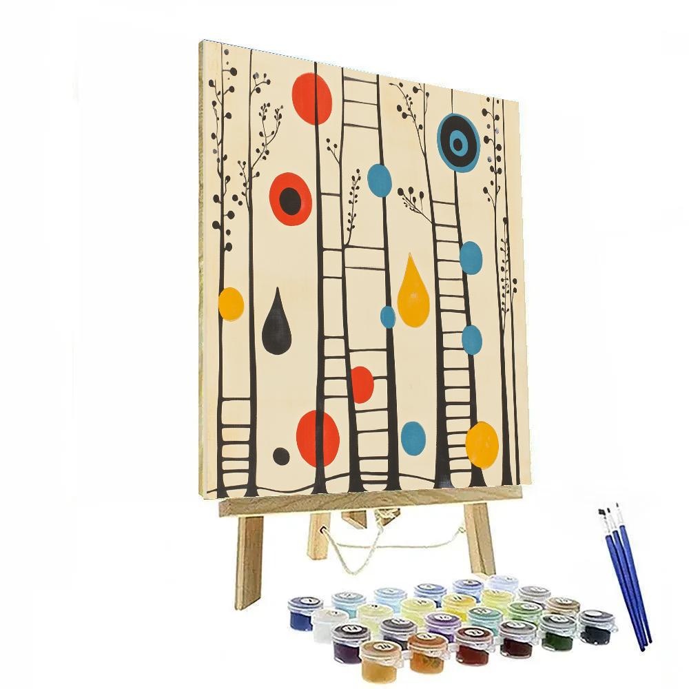 Joan Miro Inspired Garden Of Signs paint by numbers