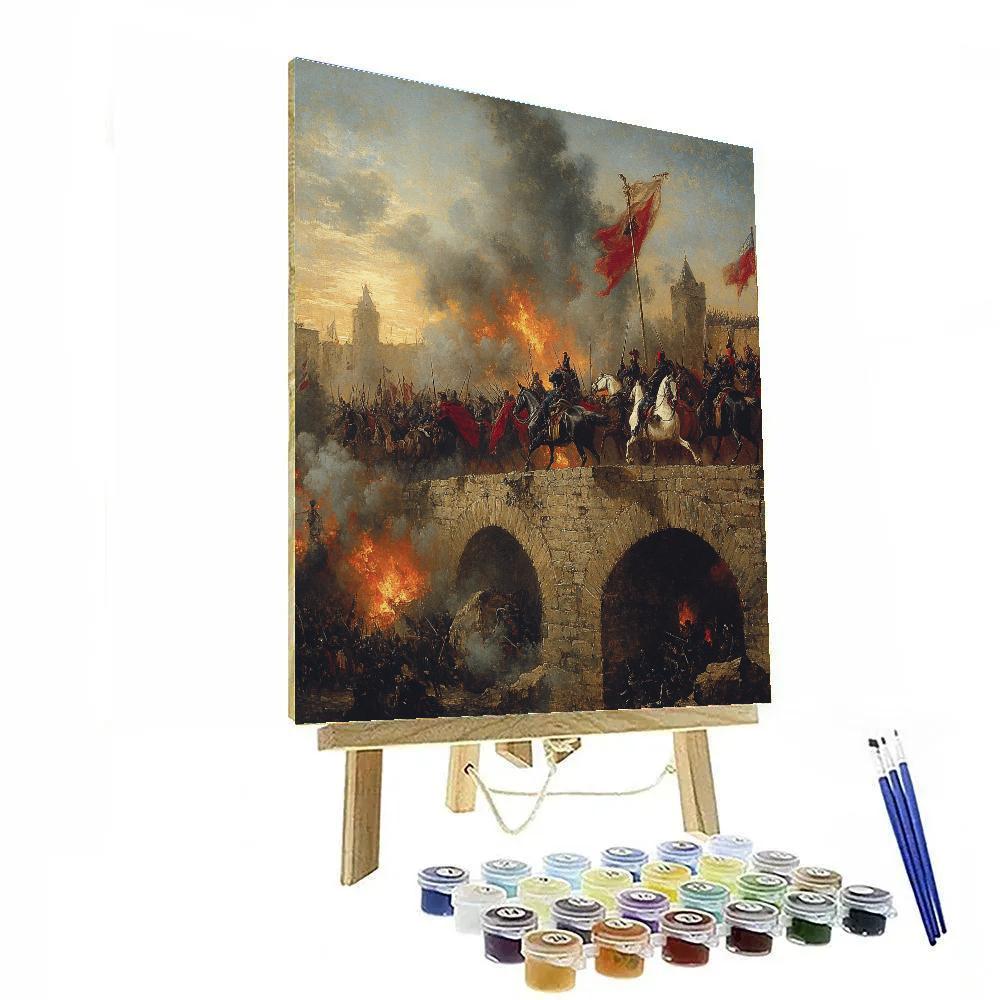 Delacroix Inspired Storming Of The Bridge Paint by numbers kits