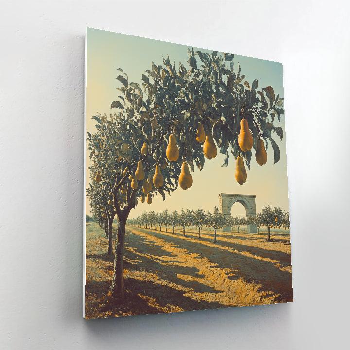 Salvador Dali Inspired Orchard Of Floating Pears DIY paint by numbers