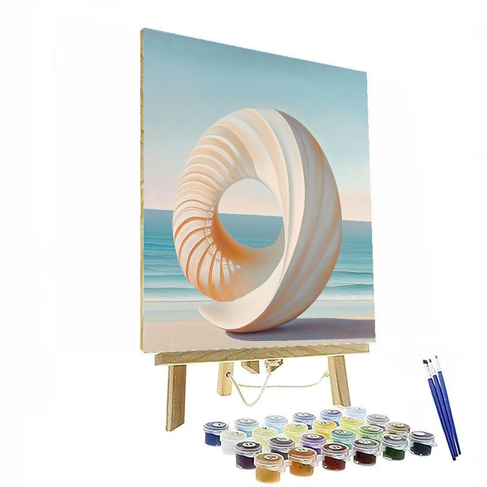 Georgia OKeeffe Inspired Shell And Sea Horizon Numbered painting kits