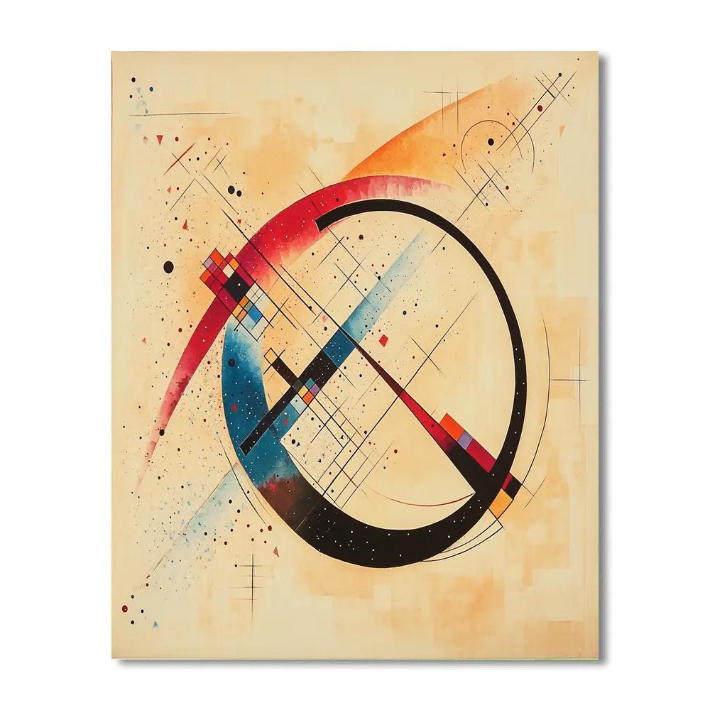 Kandinsky Inspired Gymnastic Orbits paint by color