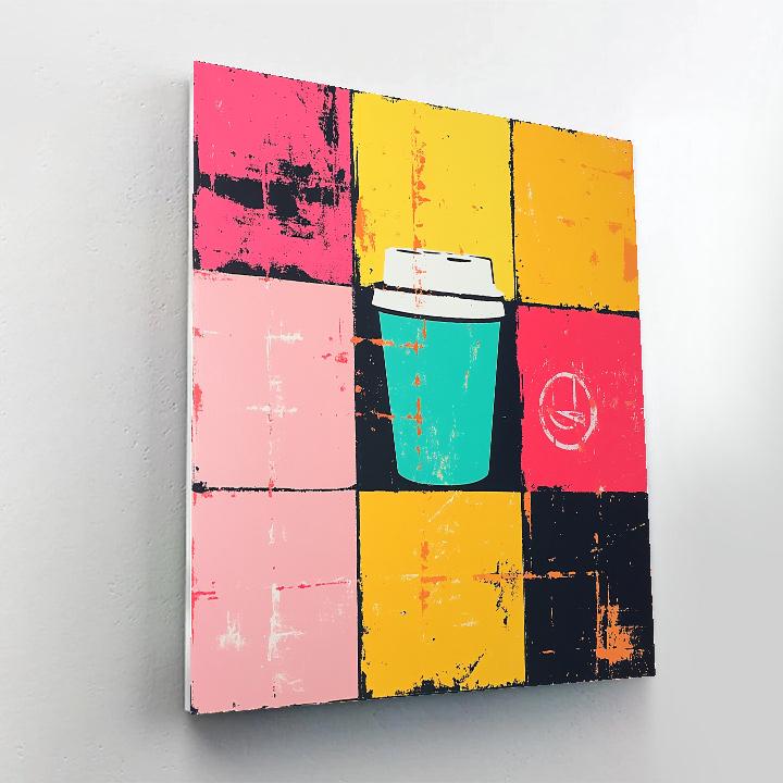 Andy Warhol Inspired Pop Coffee Cups painting number kit
