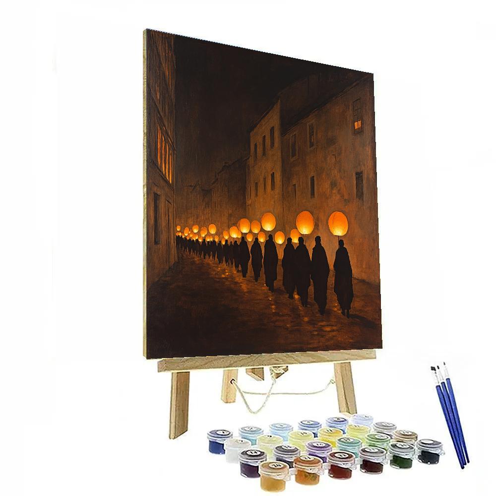 Goya Inspired Lantern Parade Night Paint by numbers kits