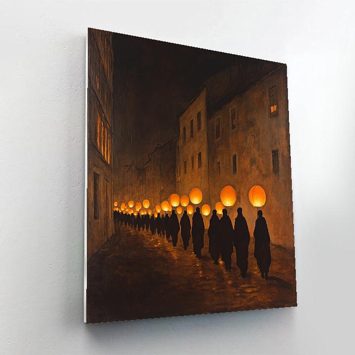 Goya Inspired Lantern Parade Night Paint by numbers kits