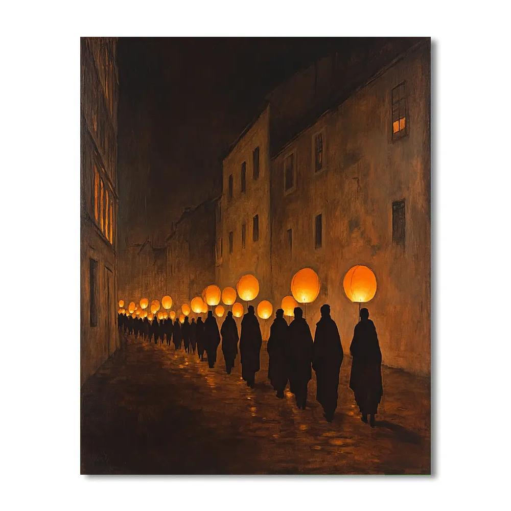 Goya Inspired Lantern Parade Night Paint by numbers kits