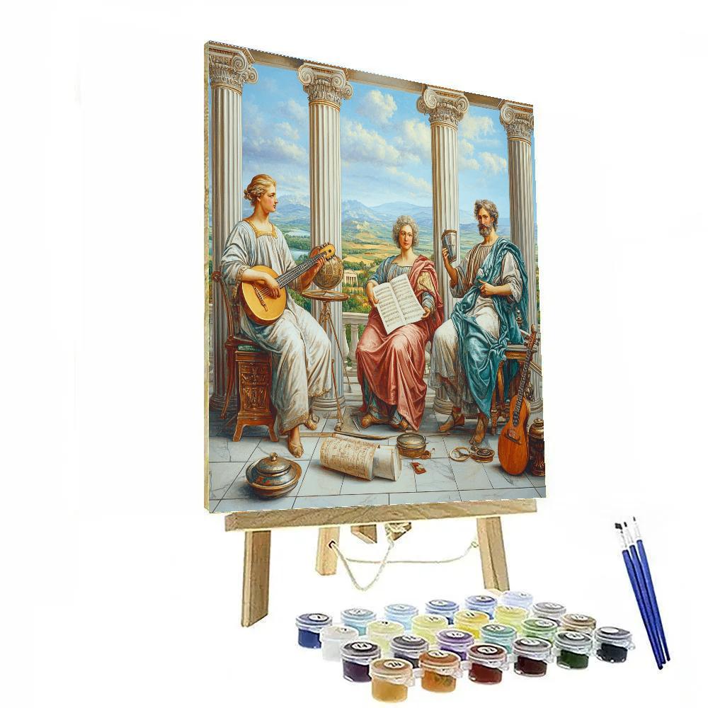 Raphael Inspired Allegory Of The Four Arts Painting by numbers kit