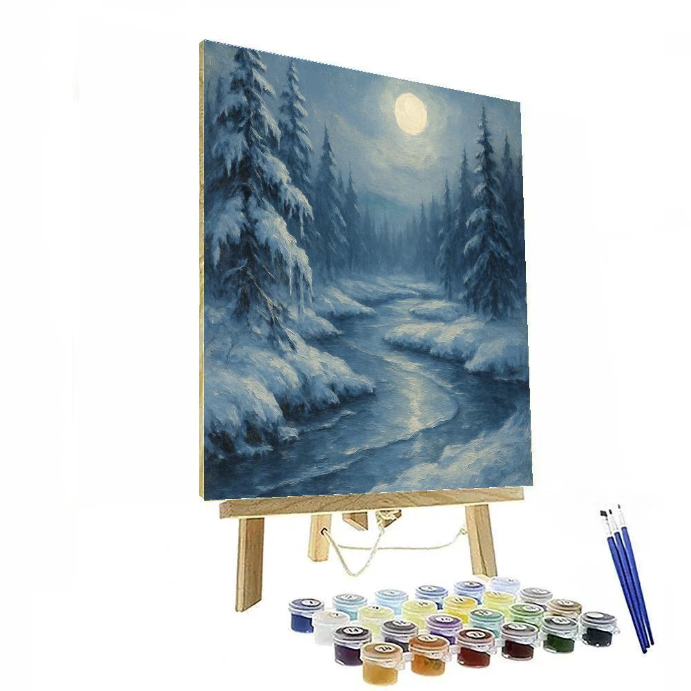 Moonlit River Sanctuary paint by numbers