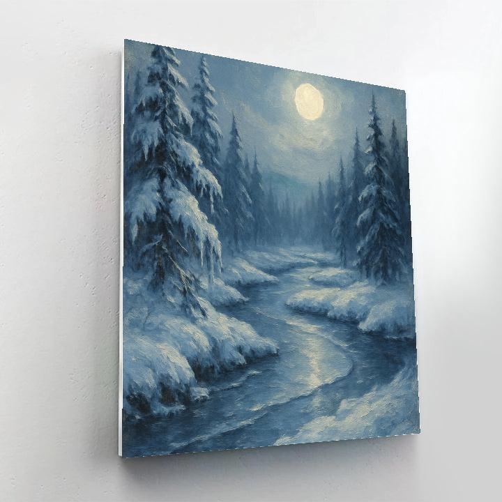 Moonlit River Sanctuary paint by numbers