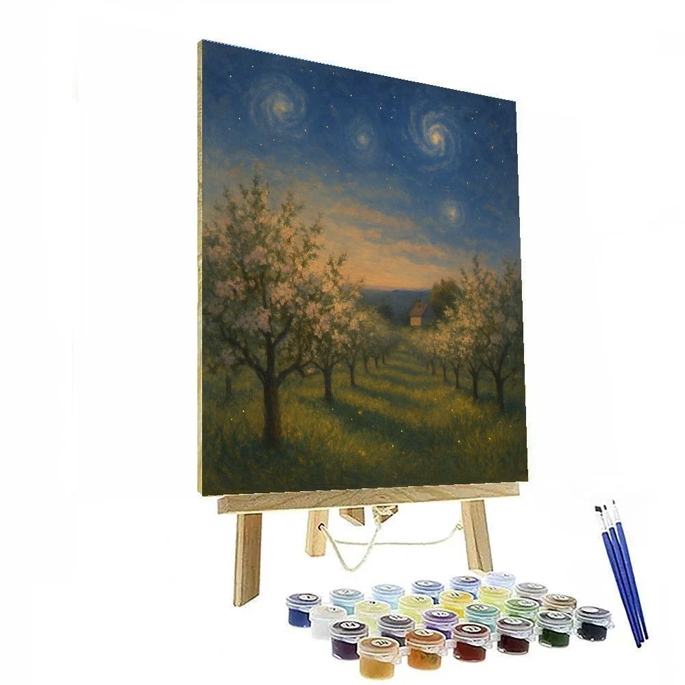 Galaxy Orchard At Dusk Numbered painting kits