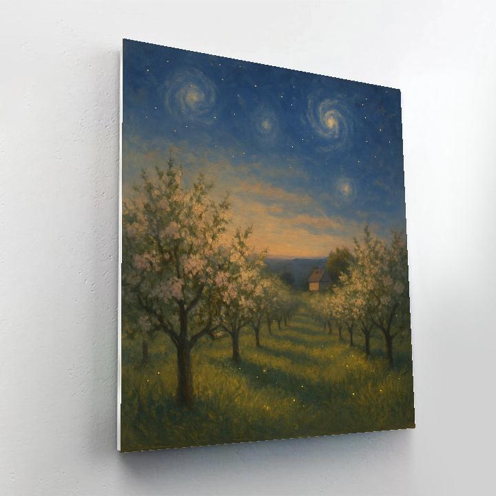 Galaxy Orchard At Dusk Numbered painting kits