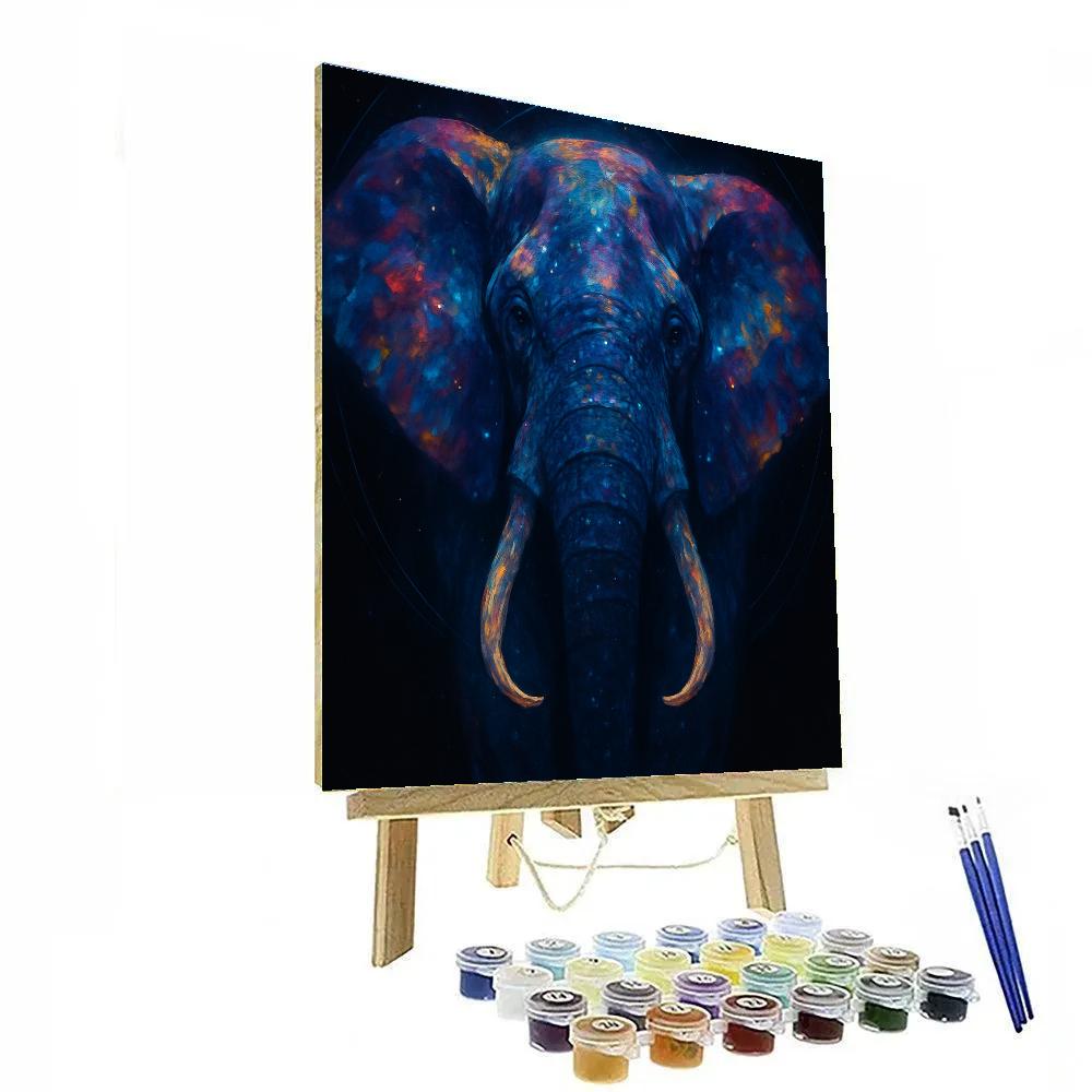 Galactic Elephant Reverie Number painting