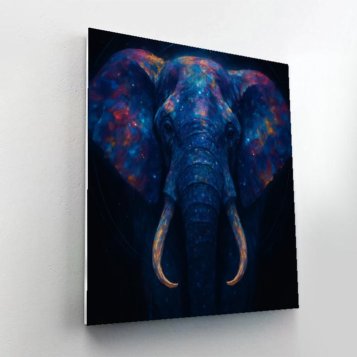 Galactic Elephant Reverie Number painting