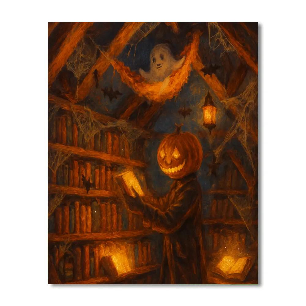 Enchanted Harvest Library Loft Paint by numbers art