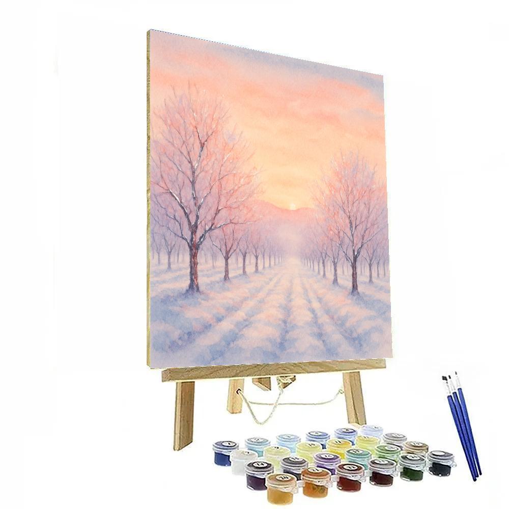 Sunrise Over Crystal Orchard DIY paint by numbers