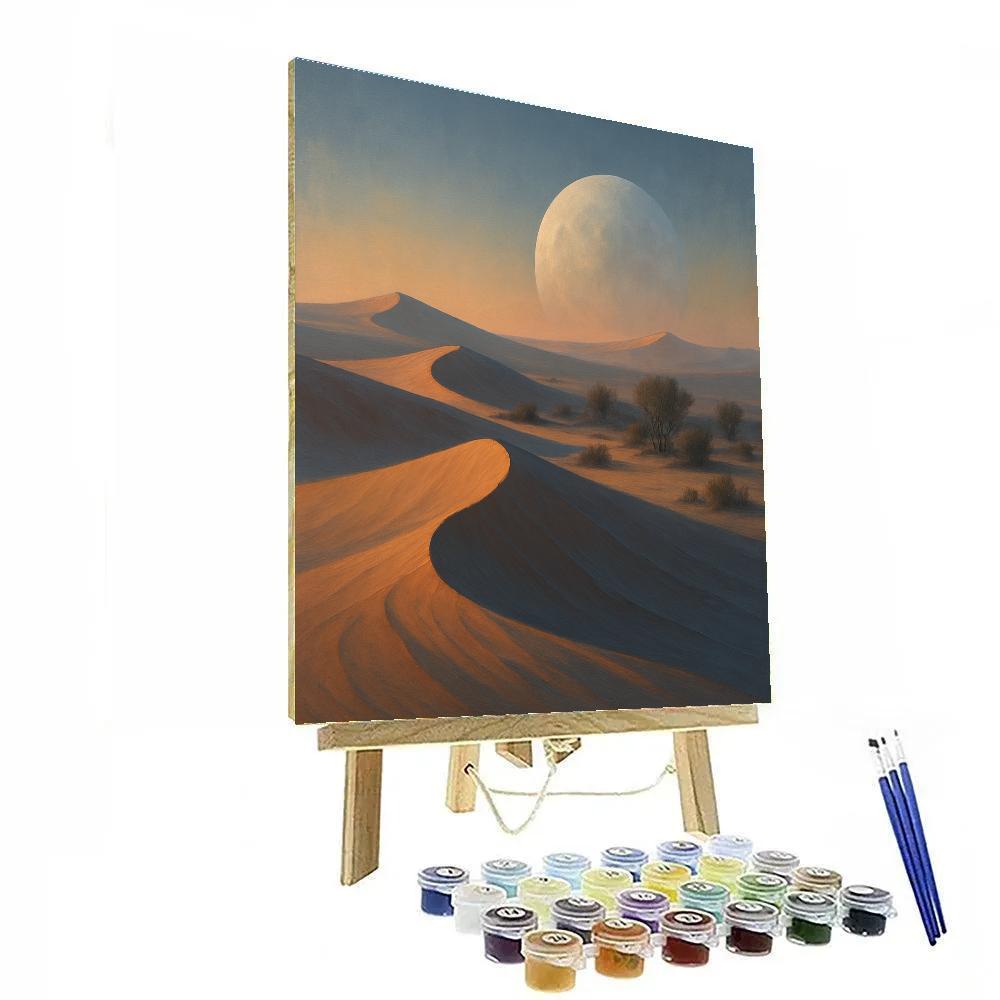 Planet Rise Over Desert Dunes Paint by numbers kits