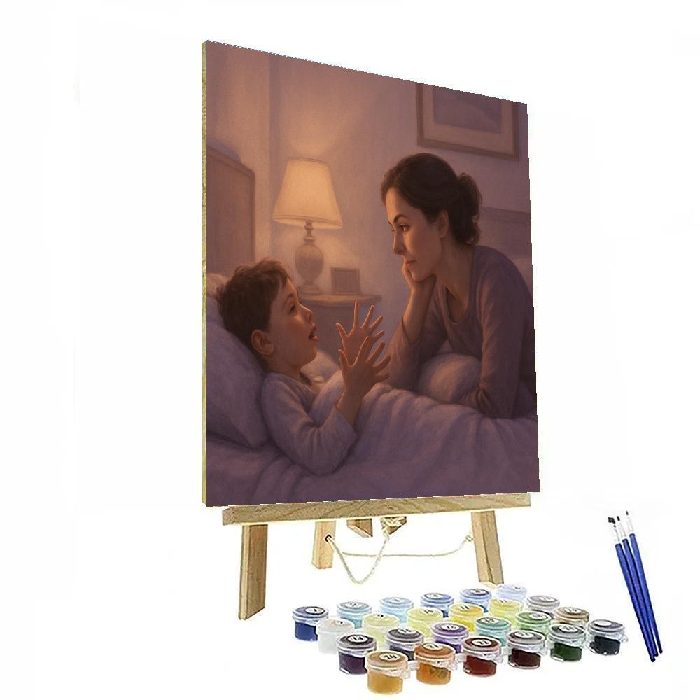 Bedtime Pillow Talk With Mom painting number kit