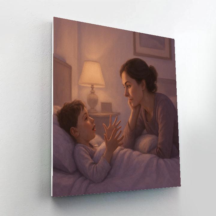 Bedtime Pillow Talk With Mom painting number kit