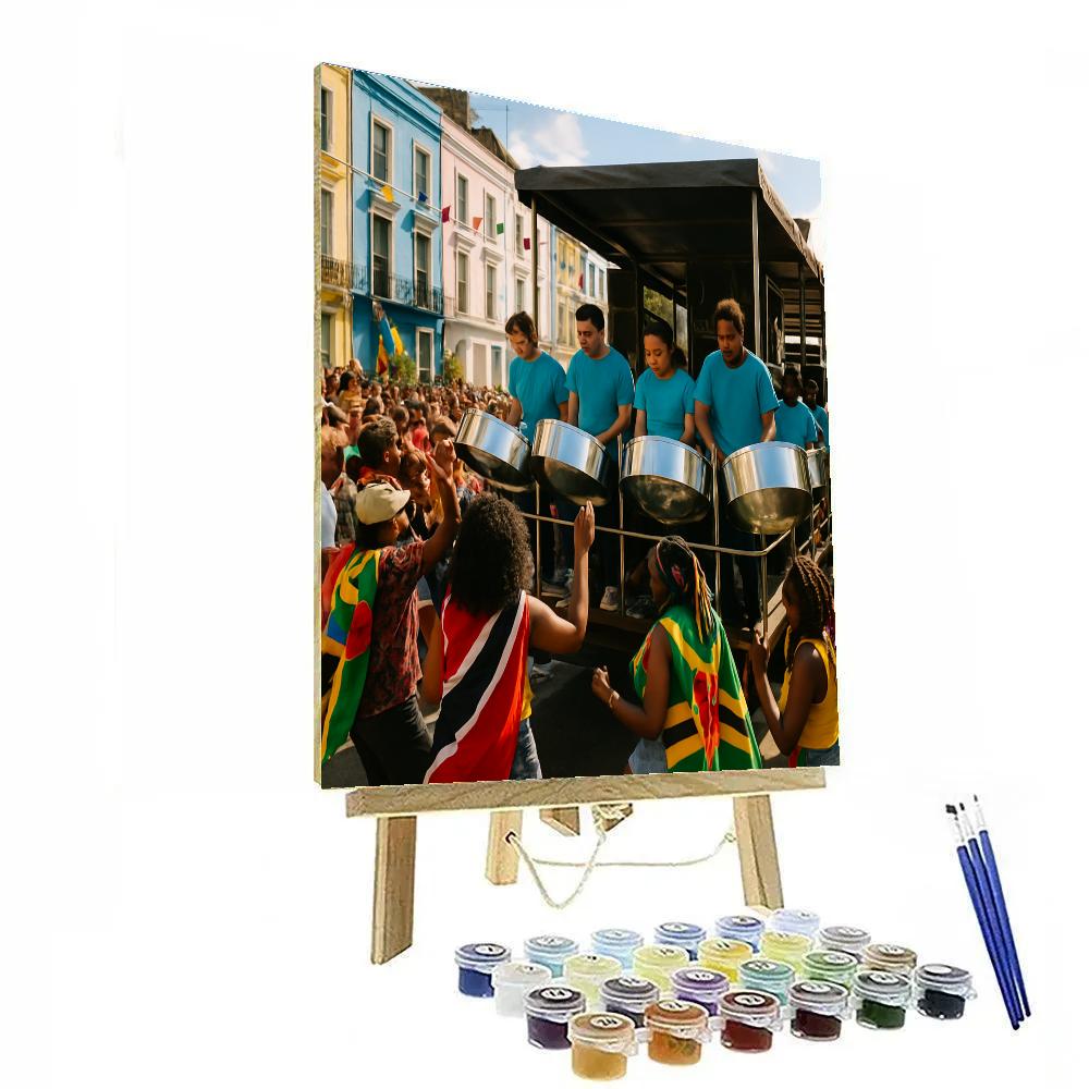Notting Hill Carnival Steelpan Band On The Move paint by number