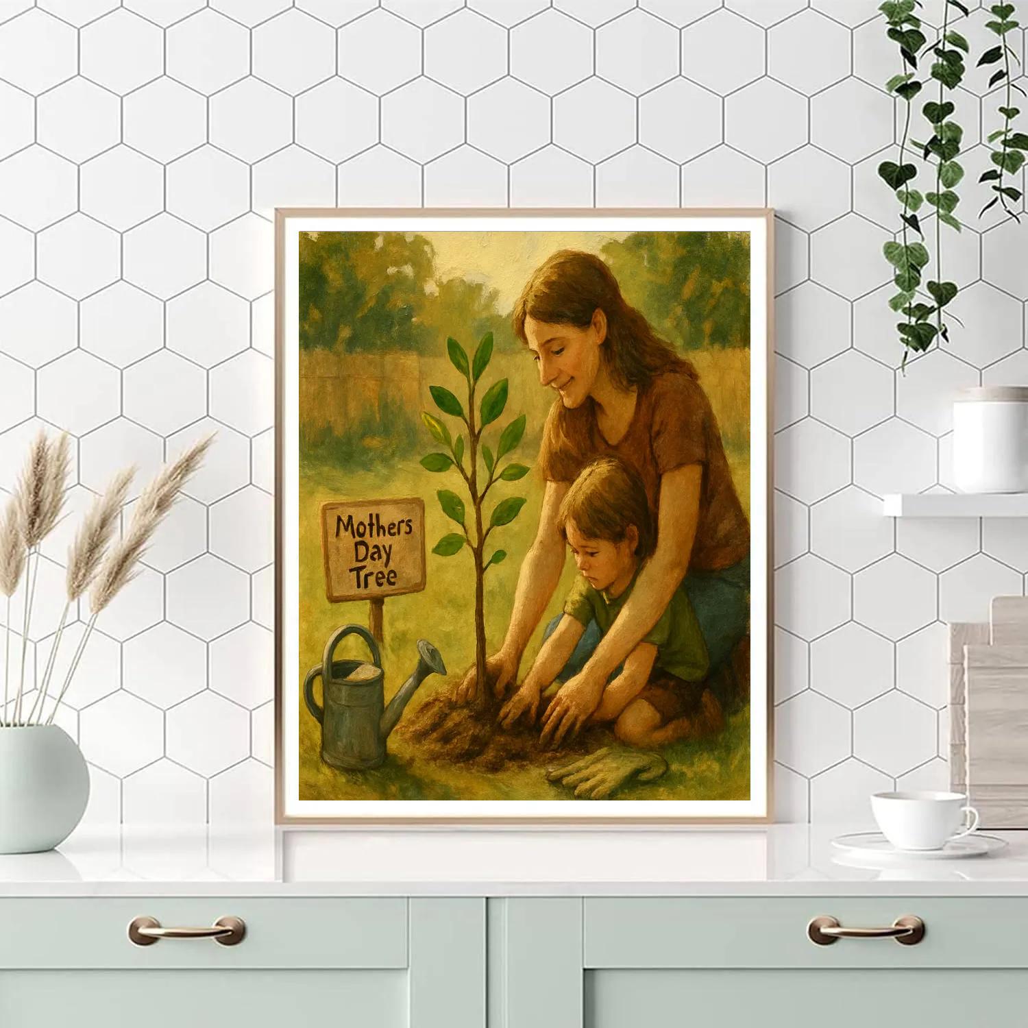 Mothers Day Tree Planting Tradition paint by number