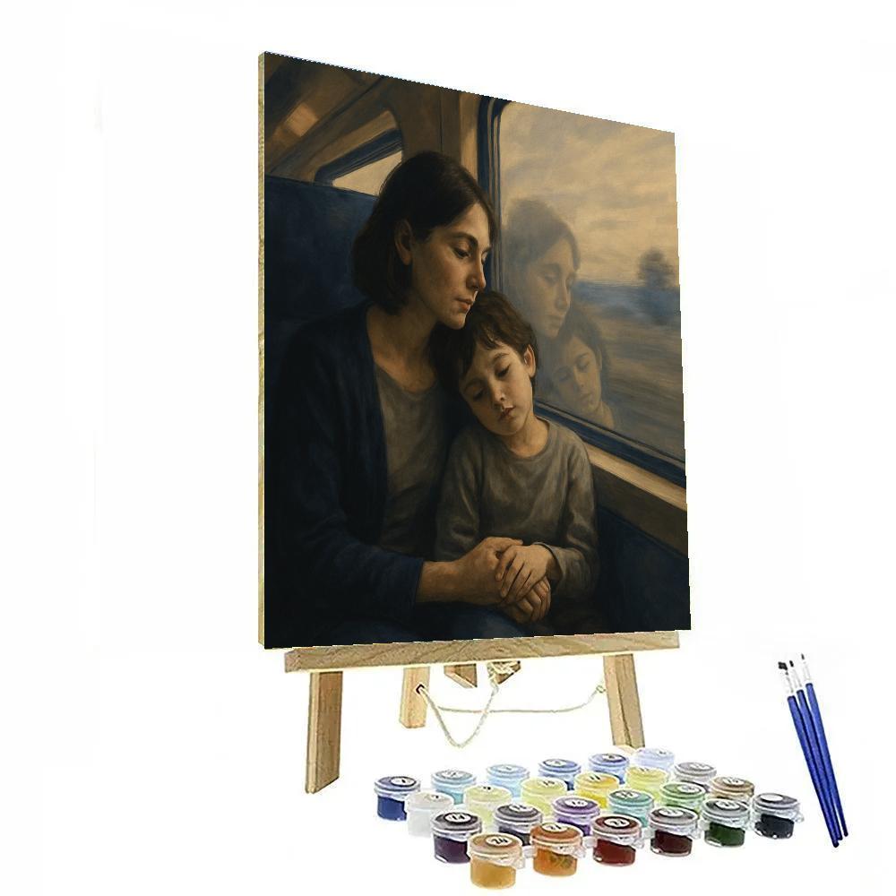 Mothers Day Train Journey Side By Side paint by numbers