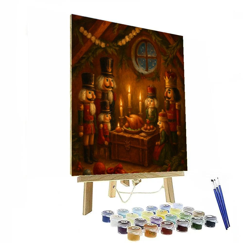 Nutcracker Feast In The Attic painting number kit