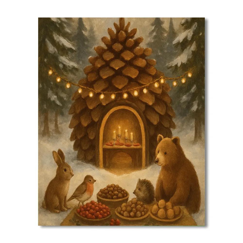 Pinecone Cottage Winter Feast paint by color