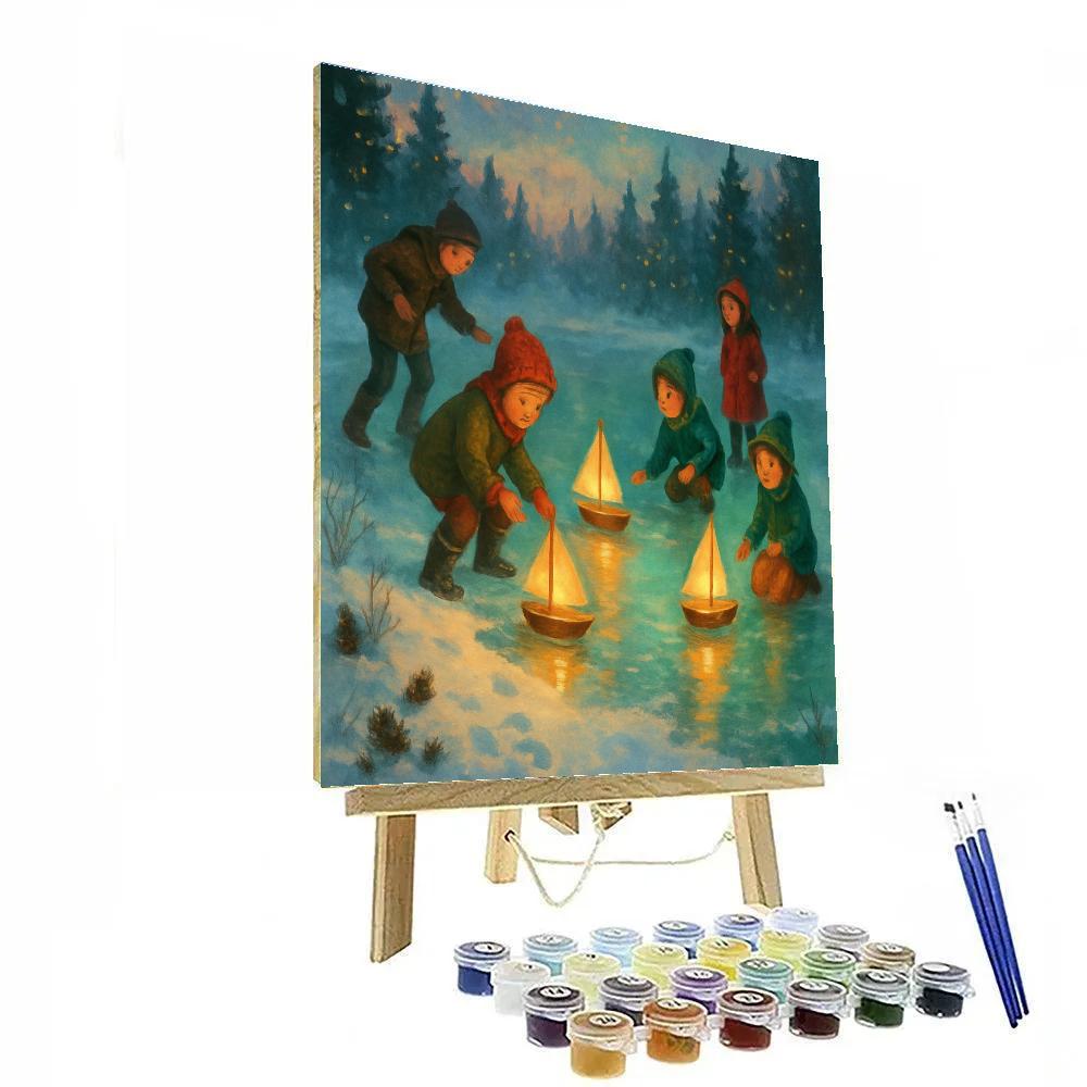 Enchanted Ice Pond Toy Regatta Paint by numbers kits