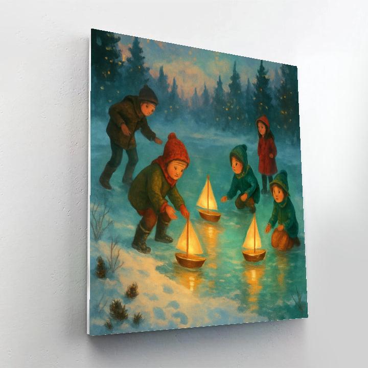 Enchanted Ice Pond Toy Regatta Paint by numbers kits