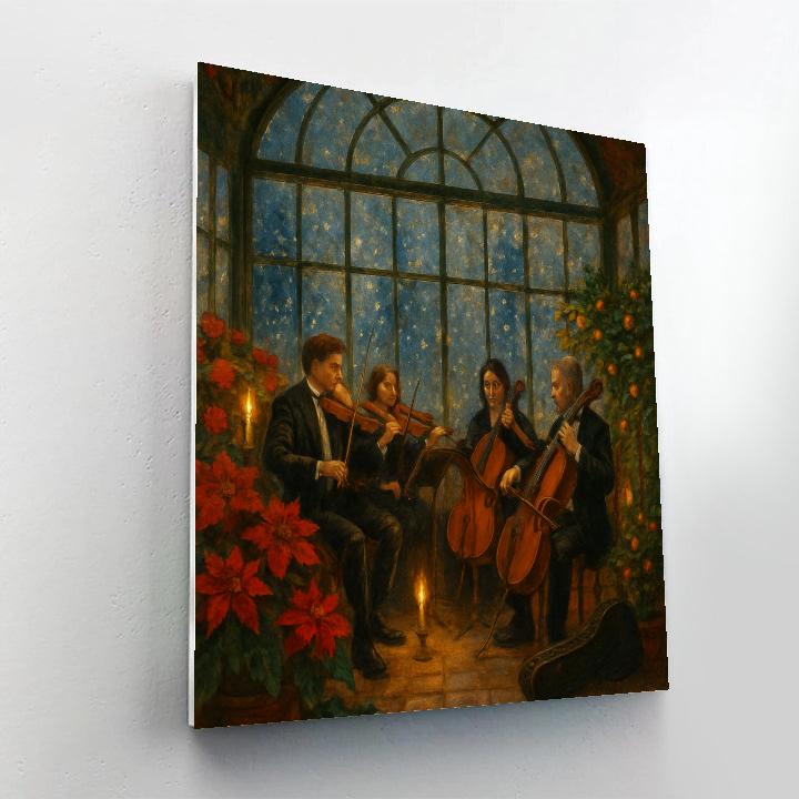 Midnight Christmas Greenhouse Concert DIY paint by numbers