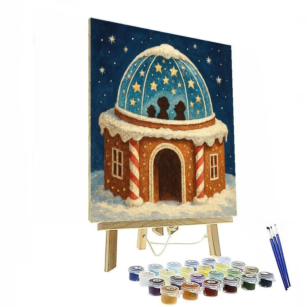 Gingerbread Constellation Planetarium Painting by numbers kit