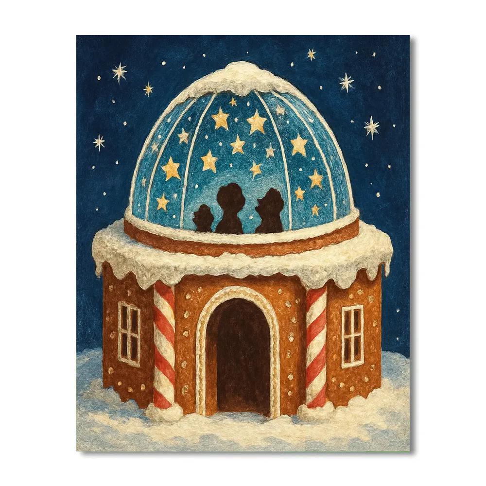 Gingerbread Constellation Planetarium Painting by numbers kit