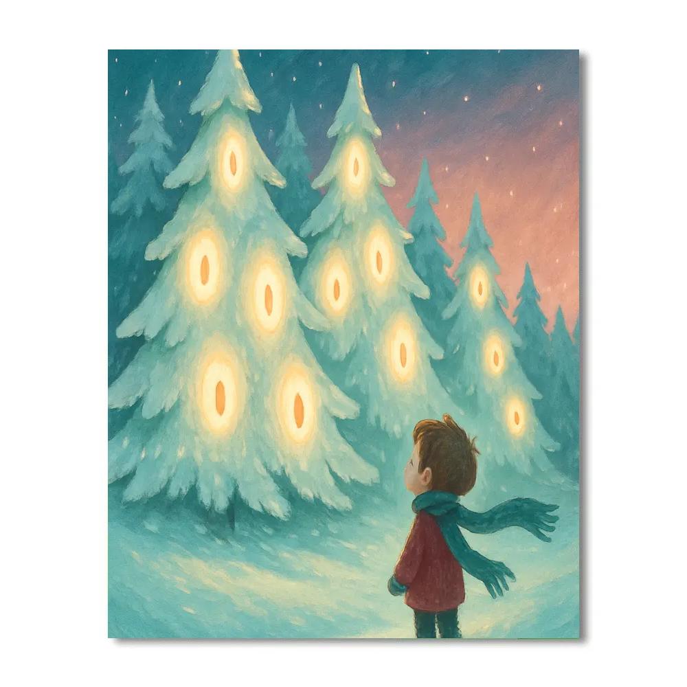 Frozen Choir Of Singing Pines painting number kit