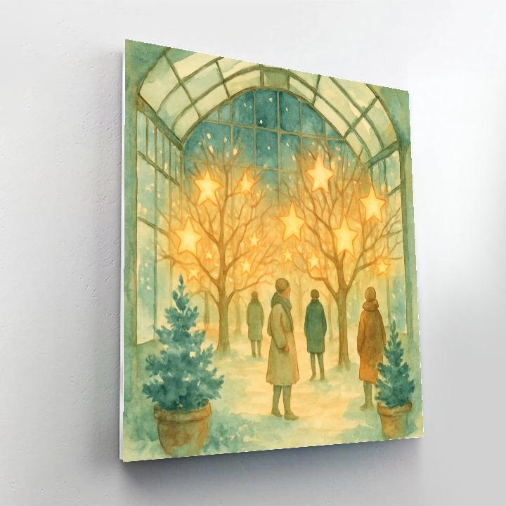 Christmas Star Orchard In Glasshouse paint by number
