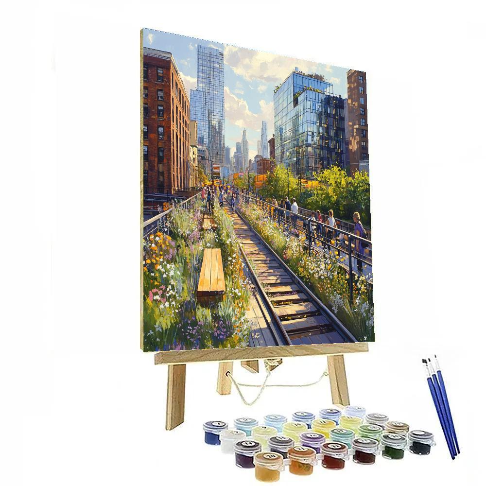 High Line Urban Park New York United States DIY paint by numbers