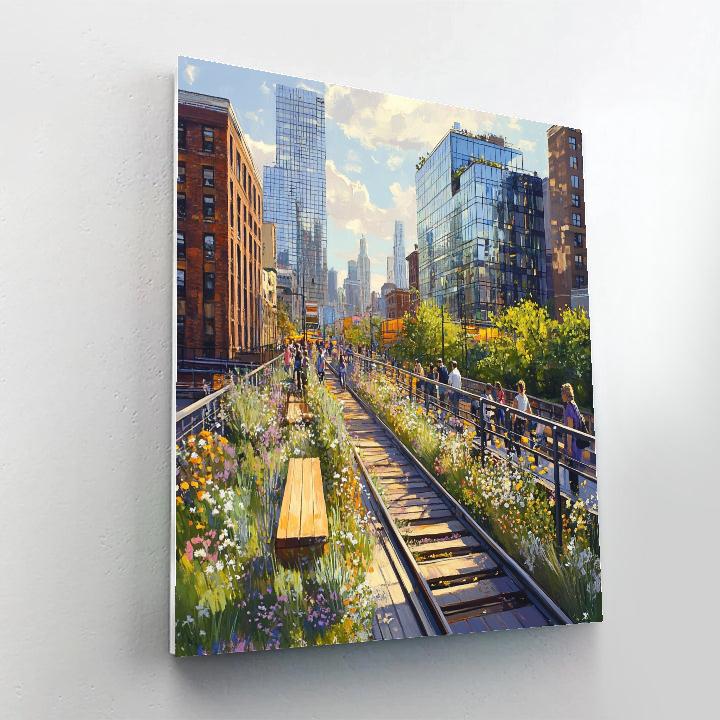 High Line Urban Park New York United States DIY paint by numbers