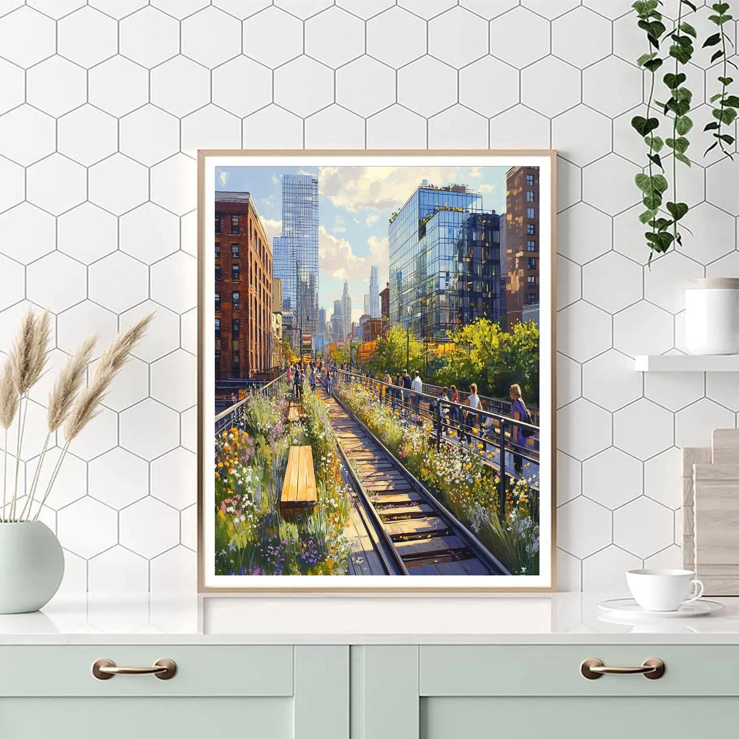 High Line Urban Park New York United States DIY paint by numbers