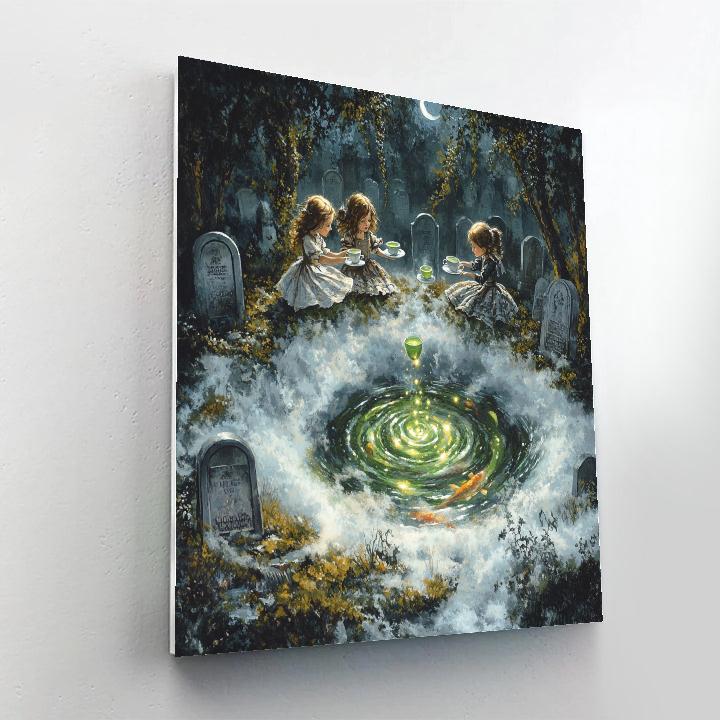 Haunted-Whirlpool Tea Party Paint by numbers art