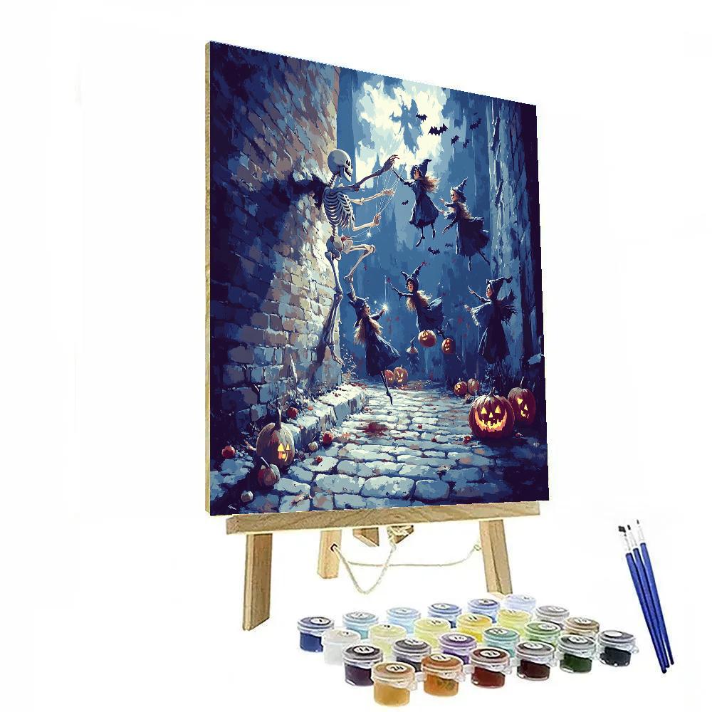 Midnight Marionette Troupe Spooky Edition painting number kit