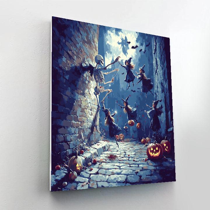 Midnight Marionette Troupe Spooky Edition painting number kit