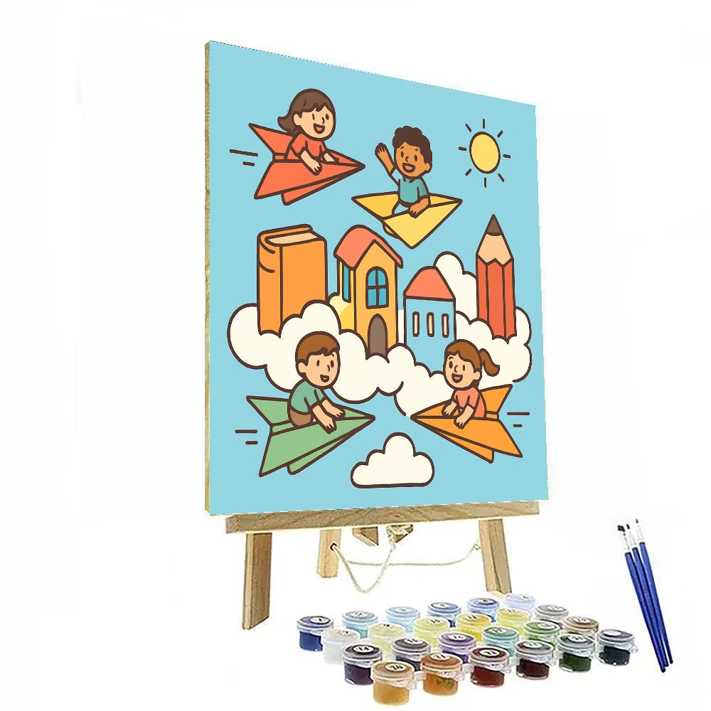 Cloud City Of The Paper Planes Paint by numbers kits