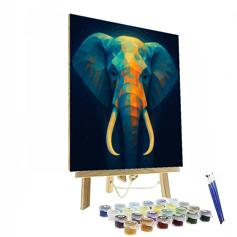Cosmic Mirage Elephant Majesty Paint by numbers kits